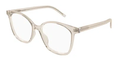 Saint Laurent Sl M162 004 Women's Glasses Brown Size 55 - Free Lenses - Blue Light Block Available In White
