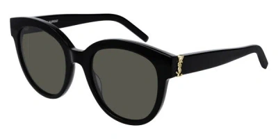 Saint Laurent Sl M29 003 Women's Sunglasses Black Size 52 - Free Rx Lenses  - Free Rx Lenses