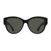 Saint Laurent Sl M3 Linea Monogram 002 Black Grey Sunglasses In Black