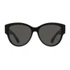 Saint Laurent Sl M3 Linea Monogram 002 Black Grey Sunglasses In Black