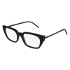 Saint Laurent Large-frame Flat Mirror In 001 Black Black Transpare