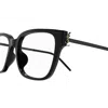 Saint Laurent Sl M48o_a/f001-black-black-transparent In Black