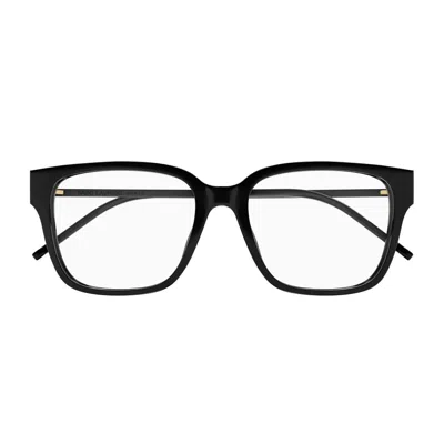 Saint Laurent Sl M48o_a/fn Linea Monogram Eyeglasses In Black