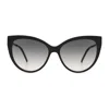 Saint Laurent Sl M48s_a Linea Monogram 002 Black Smoke Sunglasses In Black