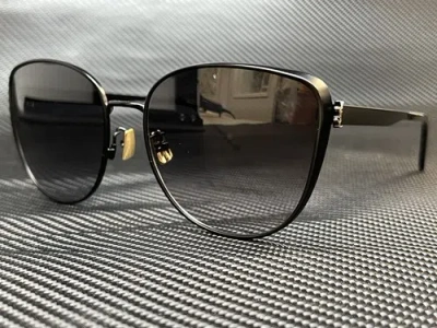 Pre-owned Saint Laurent Sl M89 002 Black Cat Eye 51 Mm Women's Sunglasses In Gray