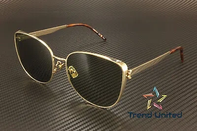Pre-owned Saint Laurent Sl M89 003 Oval Panthos Metal Gold Green 61 Mm Women's Sunglasses