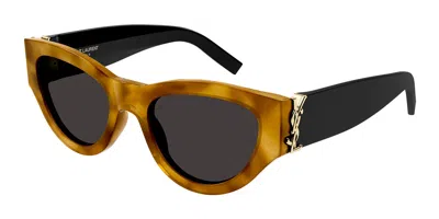 Saint Laurent Sl M94 007 Women's Sunglasses Tortoiseshell Size 53 In Multi