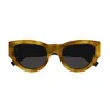 Saint Laurent Ysl Acetate Cat-eye Sunglasses In Arancione