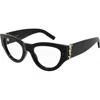 Saint Laurent Sl M94 Opt001 Black Black Transpare In Black