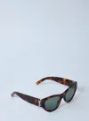 Saint Laurent Sl M94 Rim Sunglasses In Brown