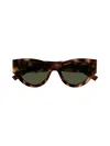 Saint Laurent Sl M94 Sunglasses In Brown