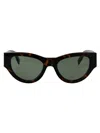 Saint Laurent Sl M94 Tortoiseshell Logo Sunglasses In Green