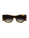 Saint Laurent Sl M94 Havana Sunglasses In Havana-havana-grey