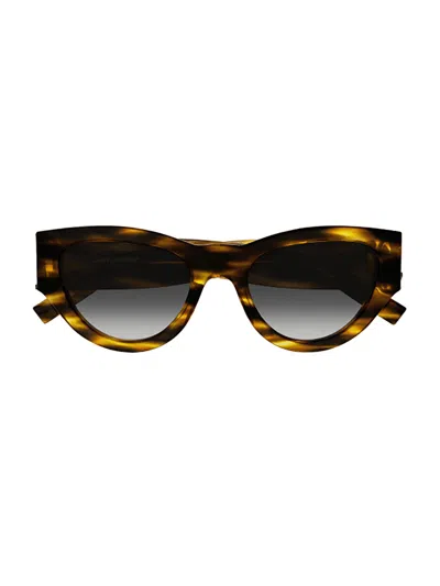 Saint Laurent Sl M94 Havana Sunglasses In Multi