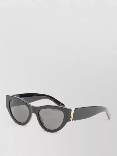 Saint Laurent Sl M94 Sunglasses Nylon Lenses Gold Detail In Gray