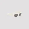 Saint Laurent Sl M94 Sunglasses In White
