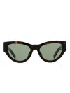 Saint Laurent Sl M94 Tortoiseshell Logo Sunglasses In Brown