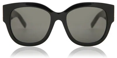 Saint Laurent Sl M95/f Vestibilità Orientale 001 Occhiali Da Sole Neri Per Donna In Black