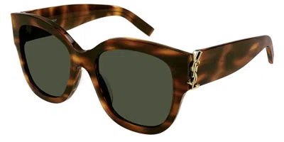 Saint Laurent Sl M95/f Vestibilità Orientale 003 Occhiali Da Sole Tartarugatishell Per Donna In Multi