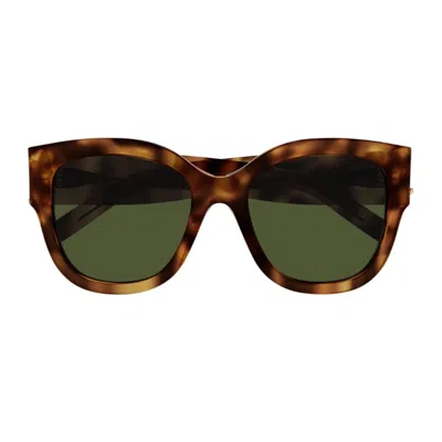 Saint Laurent Sl M95/f Linea Monogram Havana In Brown