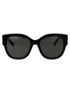 Saint Laurent Sl M95/f Sunglasses In 001 Black Black Grey