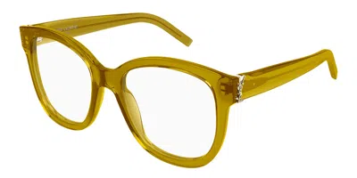 Saint Laurent Sl M97 Women's Glasses, Green, Size 54 In Brown