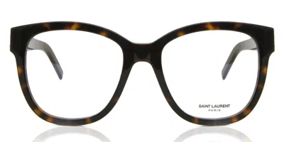 Saint Laurent Sl M97 004 Occhiali Da Vista Tartarugatishell Per Donna (solo Montatura) In Brown