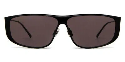 Pre-owned Saint Laurent Sl Sunglasses Unisex Black / Black 99mm 100% Authentic In Gray