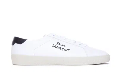 Saint Laurent Sl/06 Court Sneakers In White