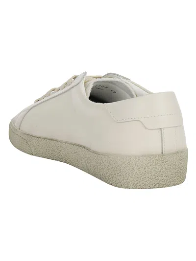 Saint Laurent Sl06 Signa Sneakers In Bianco