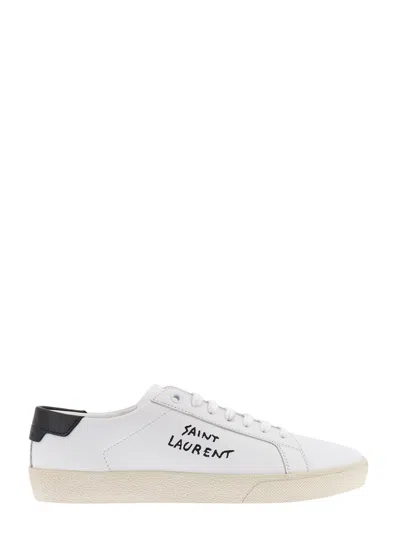 Saint Laurent Sl/06 Sneakers In White