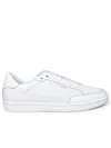 Saint Laurent Gym Low Logo-print Leather Sneakers In White