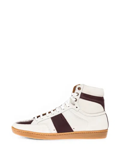 Saint Laurent Sl/10 High-top Sneakers In White