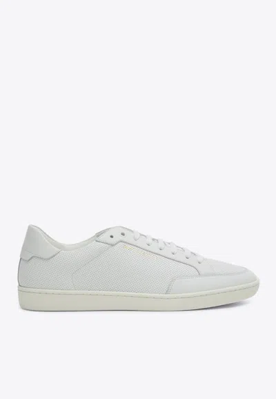 SAINT LAURENT SL/10 LEATHER LOW-TOP SNEAKERS