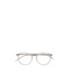 Saint Laurent Sl106 Round-frame Glasses In White