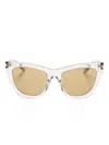 Saint Laurent Sl214 Kate Cat-eye Sunglasses In 中性色