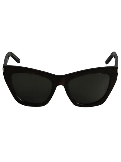Saint Laurent Sl214 Kate Sunglasses In Black