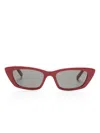 Saint Laurent Sl277 Cat-eye Sunglasses In Red