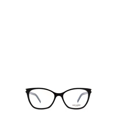 Saint Laurent Sl287 Slim Glasses In Black