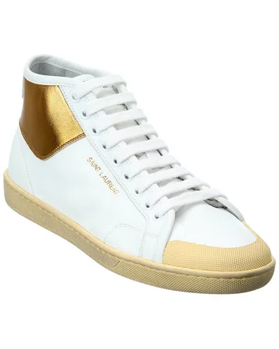 Saint Laurent Sl/29 Leather Sneaker In White