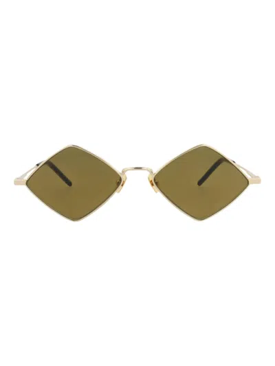 Saint Laurent Sl302lisa Sunglasses In 70043 - Gold Gold Brown