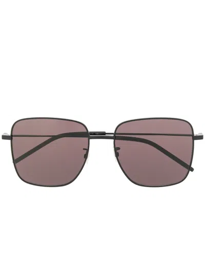Saint Laurent Sl312 Square-frame Sunglasses In Black