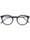 Saint Laurent Sl347 Round-frame Sunglasses In Black