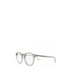 Saint Laurent Sl347 Round Frame Glasses In White