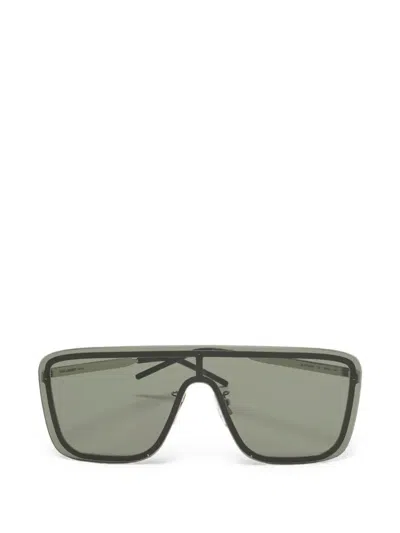 Pre-owned Saint Laurent Sl364 Mask Shield Sunglasses In Gray