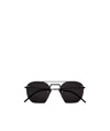 Saint Laurent Sl422 Aviator-frame Sunglasses In Black