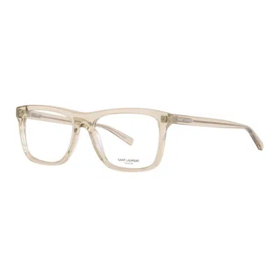 Saint Laurent Sl481003 Square Acetate Eyeglasses In Gray
