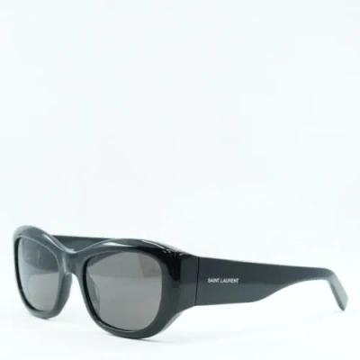 Pre-owned Saint Laurent Sl498 001 Black/black 55-19-140 Sunglasses