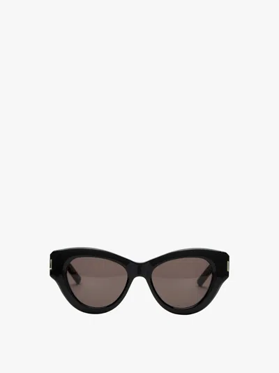 Saint Laurent Sl506 Feminine Fashion Icon Acetate Sunglasses In Black-black-black