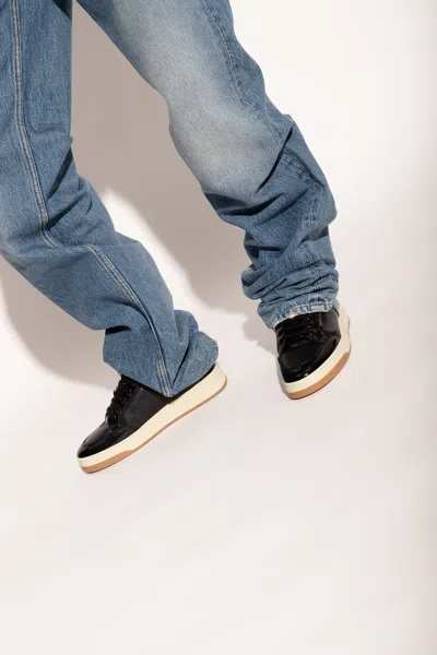 Saint Laurent ‘sl51 Low' Satin Sneakers In Black